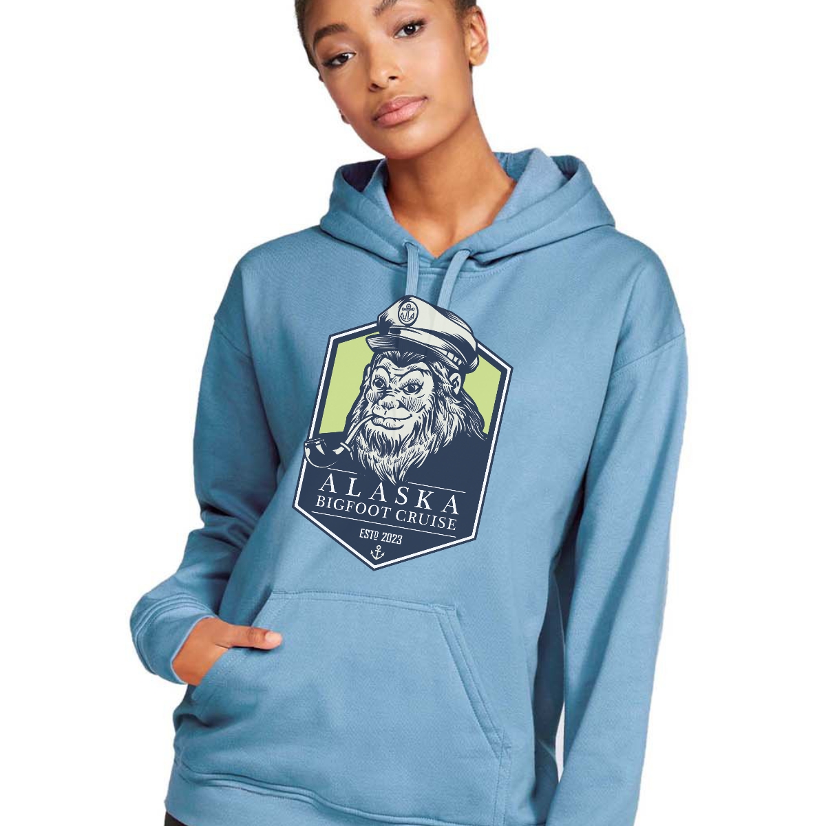 ABC - Fleece Hoodie - Blue