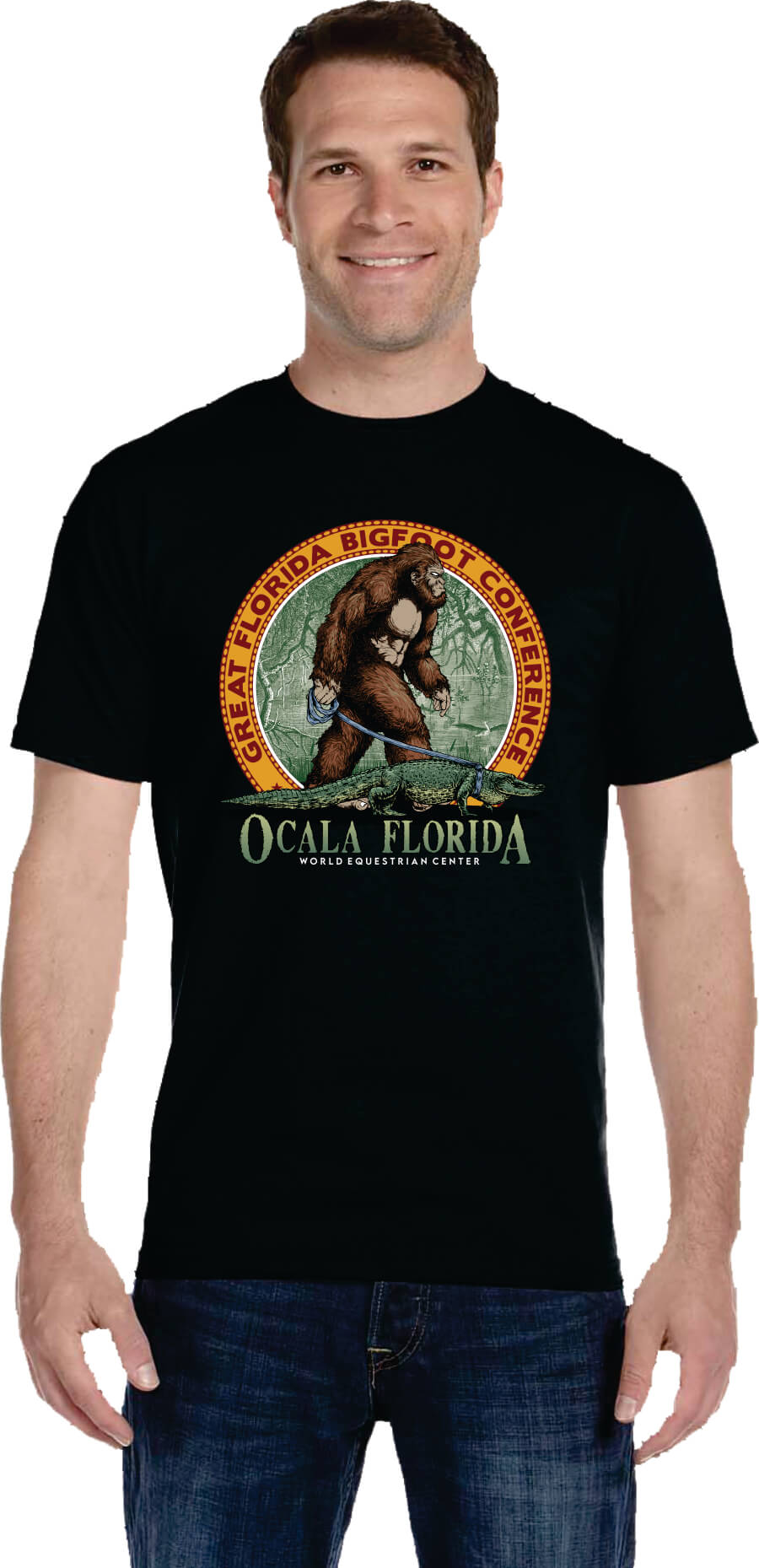 2023 Great Florida Bigfoot T-shirt Black